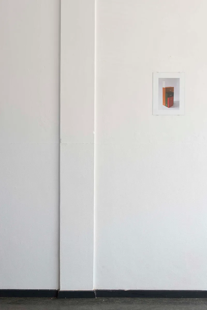A small print on a white wall
